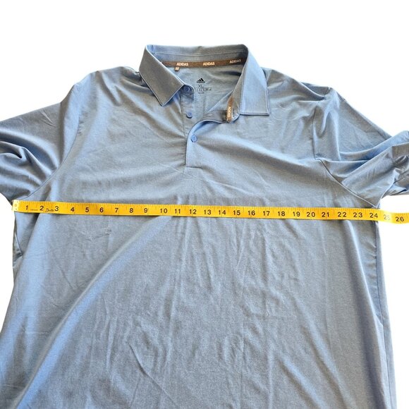 Adidas Mens XL Blue Polo Shirt - Picture 5 of 6